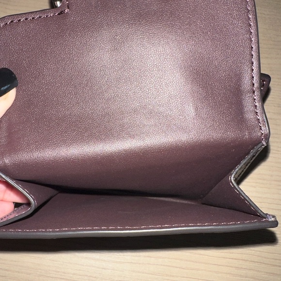 COACH Morgan Top Handle croc embossed leather Satchel Bag/Wallet Amethyst NWT - Picture 14 of 14